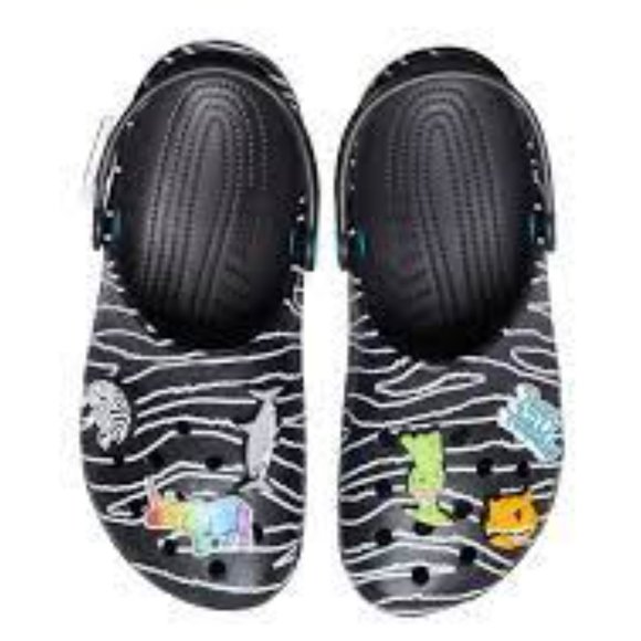 Crocs Classic Clog Ron English Party Animals Zebra Black - Picture 2 of 3